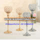 hot sale gold or silver crystal globe canlde holders for wedding party decoration