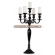 Hot sale customized black metal candelabra wedding centerpieces for wedding table decoration